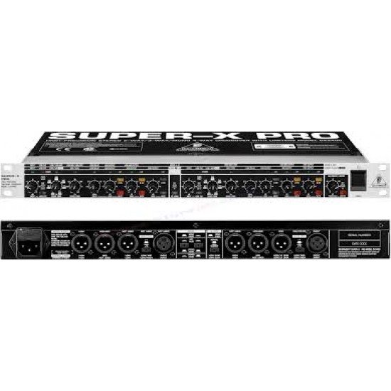 Behringer Super-X Pro Cx3400 High-Precision Stereo 2-Way/3-Way/Mono 4-Way Crossover With Limiters, Adjustable Time Delays And Cd Horn Correction Behringer Super-X Pro Cx3400 High-Precision Stereo 2-Way/3-Way/Mono 4-Way Crossover With Limiters, Adjustable Time Delays And Cd Horn Correction