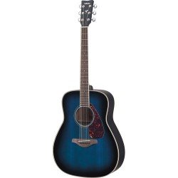 Yamaha FG720S Solid Top Acoustic Guitar Oriental Blue Burst