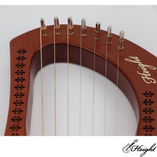 Height LY01 Lyre Harp 7 String Musical Instrument Harp