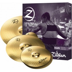 Zildjian Planet Z PLZ4PK 14", 16" and 20" Cymbal Set, 3 Pack