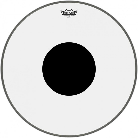 Remo 20" Controlled Sound Clear Bass Drum Head With Black Dot