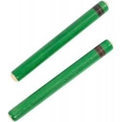 Percussion Plus PP204 Claves Pair - Green