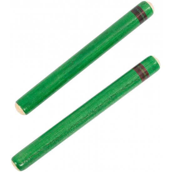 Percussion Plus PP204 Claves Pair - Green