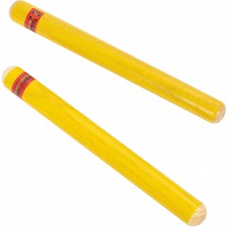 Percussion Plus PP206 Claves Pair - Yellow 