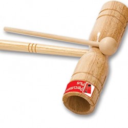 Percussion Plus PP253 T Shaped Wood Block With Beater