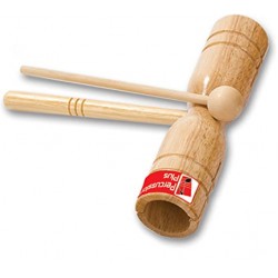 Percussion Plus PP253 T Shaped Wood Block With Beater
