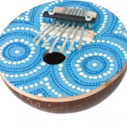 Percussion Plus PP3439 Small coconut painted kalimba thumb piano