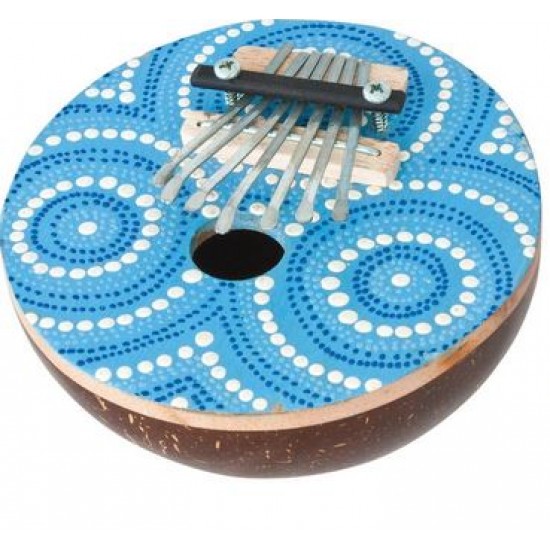 Percussion Plus PP3439 Small coconut painted kalimba thumb piano