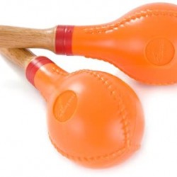 Percussion Plus Maracas Orange Plastic Large Pair