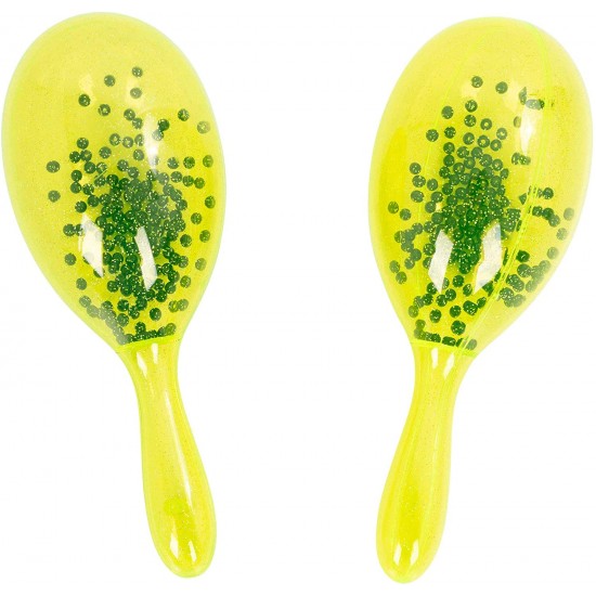 Percussion Plus PP539 Yellow Sparkle Maracas