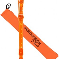 Percussion Plus PP914 Descant Recorder - C-Thru Orange 