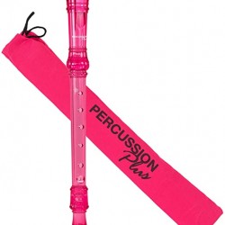 Percussion Plus PP915 Descant Recorder - C-Thru Pink 