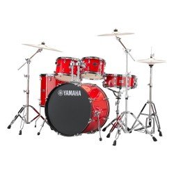 Yamaha Rydeen Standard (5-piece Drum Shell Set) Hot Red Full Drum Bundle