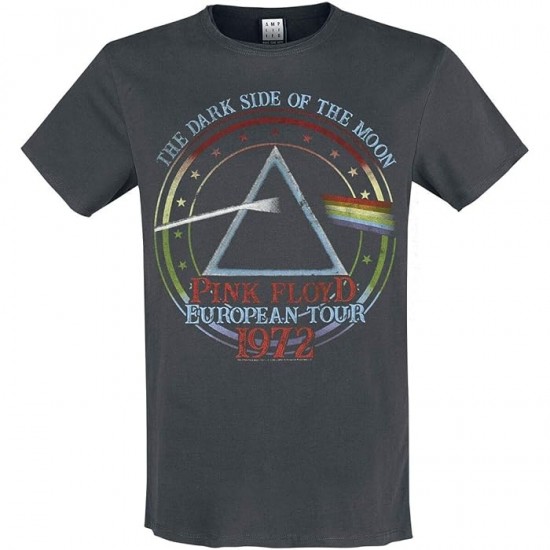 1972 Tour Amplified Vintage Charcoal Medium T Shirt Pink Floyd - 5054488341006