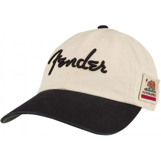 Fender United Slouch Hat - Cream & Black 9123013170