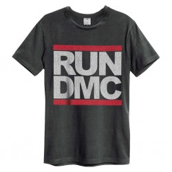 Amplified Vintage Charcoal T Shirt - Run Dmc Logo - 5022315083948 - Medium