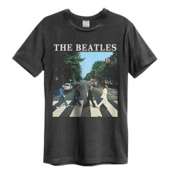 Amplified Vintage Charcoal Medium T-Shirt - The Beatles Abbey Road - 5054488152480