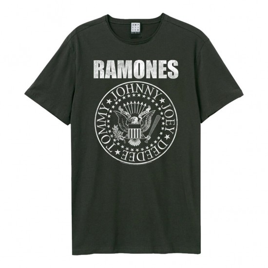 Amplified Vintage Charcoal T Shirt - Ramones - Classic Seal - 5054488276223 - Medium