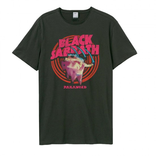 Amplified Vintage Charcoal Small T Shirt - Black Sabbath Paranoid - 5054488346476