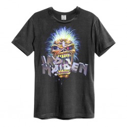 Maiden Chomp Amplified X Large Vintage Charcoal T Shirt Iron Maiden-5054488685414