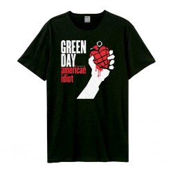 Amplified Large Vintage Black T Shirt - Greenday - American Idiot - 5054488687982