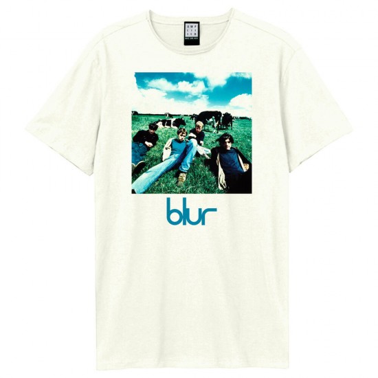 Amplified Vintage White Small T Shirt - Blur Leisure - 5054488884831
