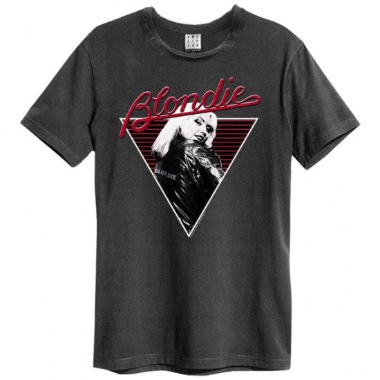 Blondie 74' Amplified Vintage Charcoal T Shirt - 5054488308078 - Large