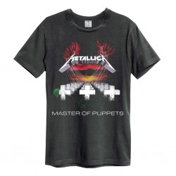 Masters of Puppets Amplified Vintage Charcoal Medium T-Shirt - 5022315165156