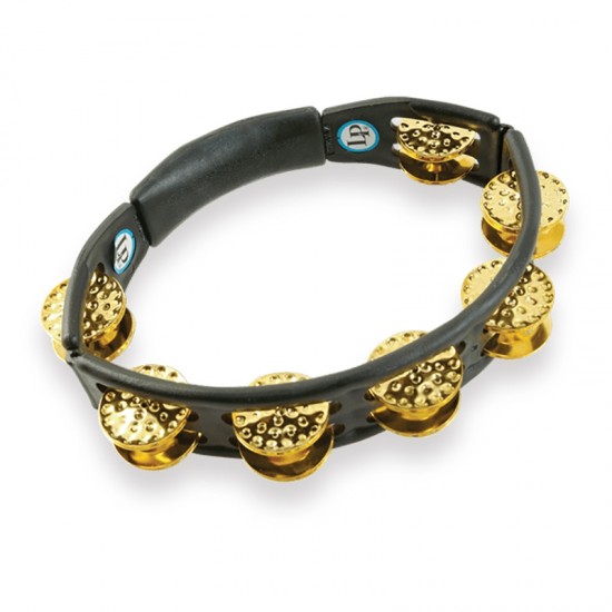 Latin Percussion LP174 Cyclops Tambourine Dimpled Brass Hand Held Latin Percussion LP174 Cyclops Tambourine Dimpled Brass Hand Held