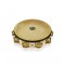  Latin Percussion LP384BR Pro 10" Double Row Headed Tambourine Brass with Bag