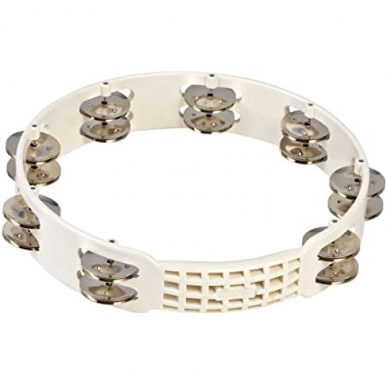 Latin Percussion LPA182 Aspire 8 Tambourine White Latin Percussion LPA182 Aspire 8 Tambourine White