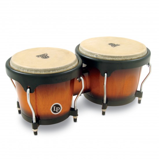 Latin Percussion LPA601VSB Aspire Bongo OAK Vintage Sunburst Finish Black Hardware