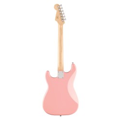 Fender 0373252556  FSR Squier Sonic® Stratocaster® HT, Maple Fingerboard, White Pickguard, Shell Pink 