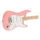 Fender 0373252556  FSR Squier Sonic® Stratocaster® HT, Maple Fingerboard, White Pickguard, Shell Pink 