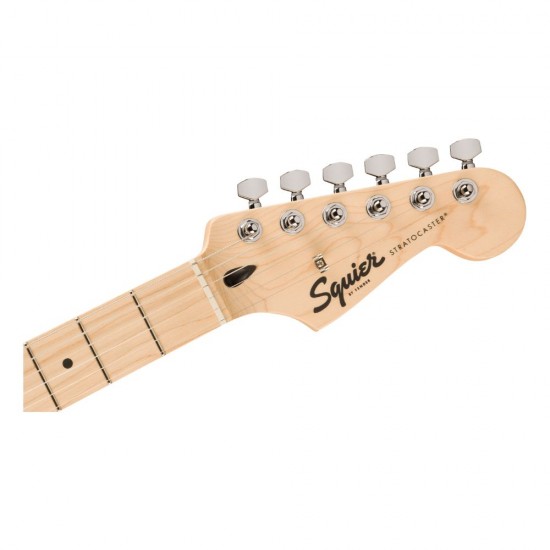 Fender 0373252556  FSR Squier Sonic® Stratocaster® HT, Maple Fingerboard, White Pickguard, Shell Pink 