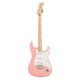 Fender 0373252556  FSR Squier Sonic® Stratocaster® HT, Maple Fingerboard, White Pickguard, Shell Pink 