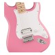 Fender 0373302555 Squier Sonic Stratocaster HT H, Maple Fingerboard, White Pickguard, Flash Pink 
