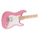 Fender 0373302555 Squier Sonic Stratocaster HT H, Maple Fingerboard, White Pickguard, Flash Pink 