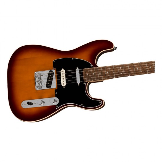 Fender 0377042516 Squier Paranormal Custom Nashville Stratocaster Electric Guitar - Chocolate 2-tone Sunburst