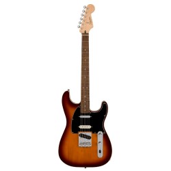 Fender 0377042516 Squier Paranormal Custom Nashville Stratocaster Electric Guitar - Chocolate 2-tone Sunburst