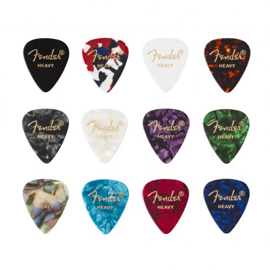  Fender 980300500 351 Shape, Celluloid Medley, Heavy (12) 