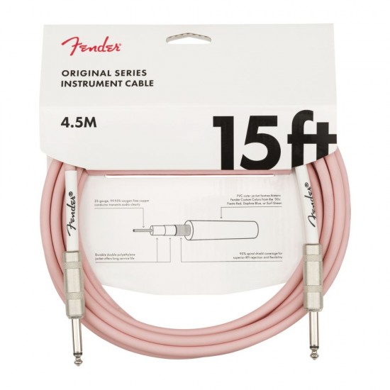 Fender 0990515056 Original Instrument Cable Shell Pink 15ft 