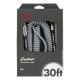 Fender 990573024 Contour Series Straight to Right Angle Coil Instrument Cable - Inca Silver, 30 feet Fender 990573024 Contour Series Straight to Right Angle Coil Instrument Cable - Inca Silver, 30 feet