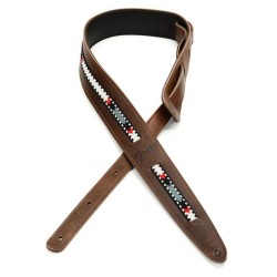 Fender 0990612021 Paramount Acoustic Leather Strap - Brown