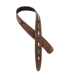 Fender 0990612021 Paramount Acoustic Leather Strap - Brown