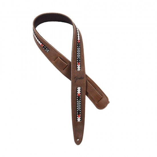Fender 0990612021 Paramount Acoustic Leather Strap - Brown Fender 0990612021 Paramount Acoustic Leather Strap - Brown