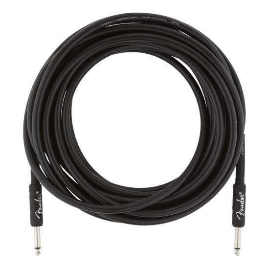  Fender 990820016 Professional Series Instrument Cable, Straight/Straight, 25', Black 