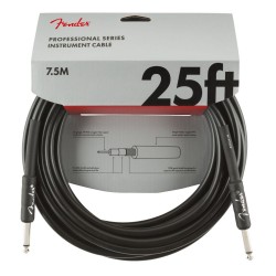  Fender 990820016 Professional Series Instrument Cable, Straight/Straight, 25', Black 