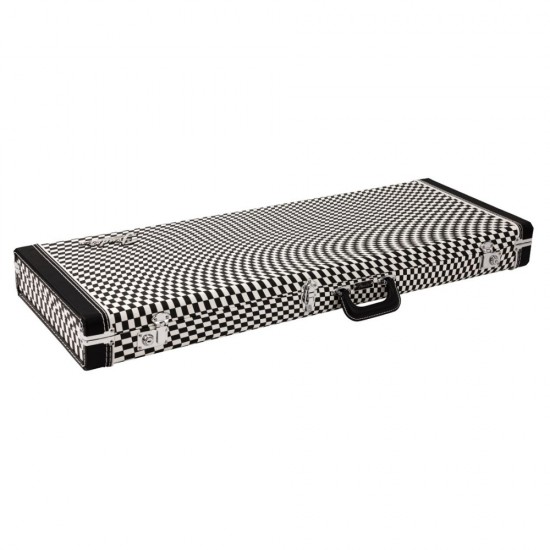 Fender 0996106388 Classic Series Wood Case for Strat/Tele - Wavy Checkerboard Fender 0996106388 Classic Series Wood Case for Strat/Tele - Wavy Checkerboard
