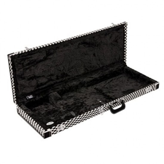 Fender 0996106388 Classic Series Wood Case for Strat/Tele - Wavy Checkerboard Fender 0996106388 Classic Series Wood Case for Strat/Tele - Wavy Checkerboard